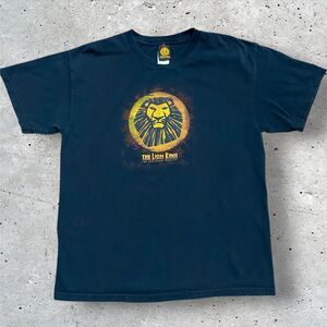 Disney The Lion King Broadway Vintage Y2K Black T-Shirt Men's Size Large